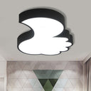 Cute Thumbs - Up Led Ceiling Lamp For Energy - Saving Study Room Lighting Black / 17’ White