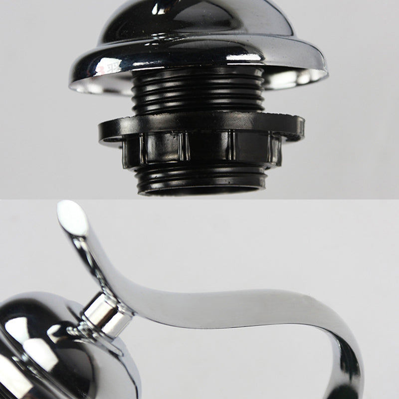 Country Stained Glass Wall Lamp: Scalloped Edged 1 Light White/Beige Bedside Fixture