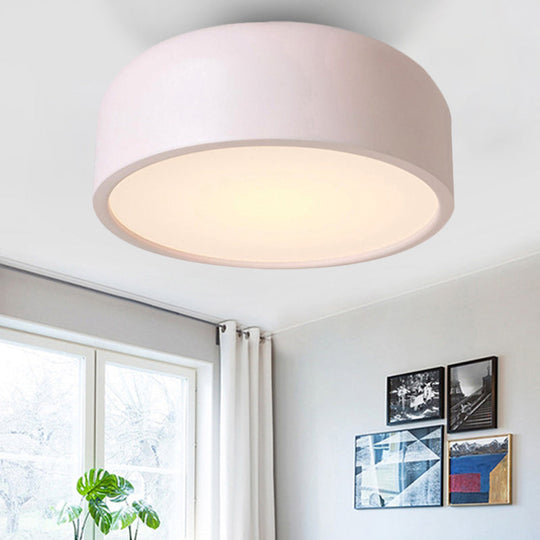 Nordic Led Ceiling Light For Kid’s Bedroom With Acrylic Dome Shade
