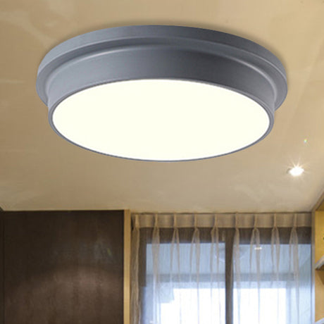 Nordic Macaron Colored Flushmount Ceiling Light For Child Bedroom