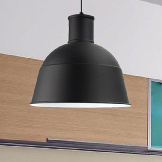 Modern Aluminum Hanging Pendant Light With Bowl Shade - Perfect For Meeting Room 1 Bulb Included