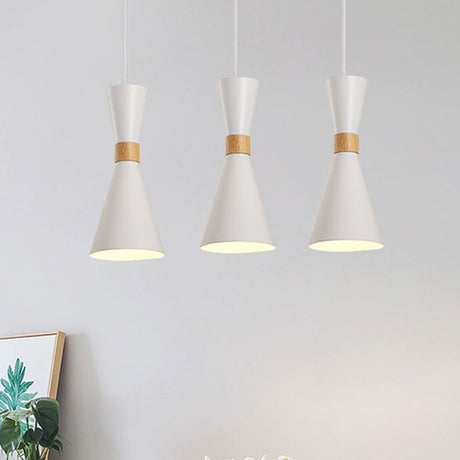 Nordic Metal Hourglass Mini Pendant Light - 1 Living Room & Hallway Hanging Lamp