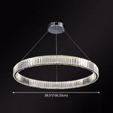Modern Led Crystal Chandelier For Living Room Suspension Pendant Light