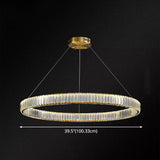 Contemporary Led Crystal Chandelier Pendant Light For Living Room