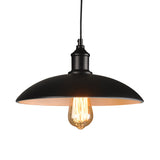 Vintage-Style Metal Pendant Lighting For Dining Room And Commercial Spaces In Black