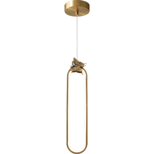 Modern Small Bronze Led Pendant Light With Creative Ceiling Design