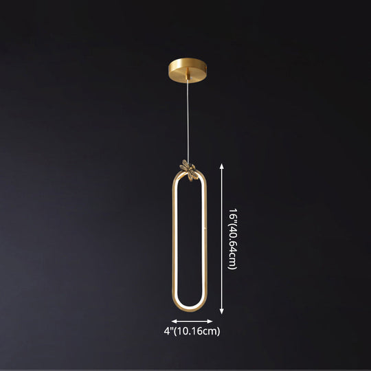 Modern Bronze Led Small Pendant Light With Creative Ceiling Design