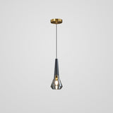 Mini Crystal Pendant Light With Brass Finish For Modern Living Spaces Black