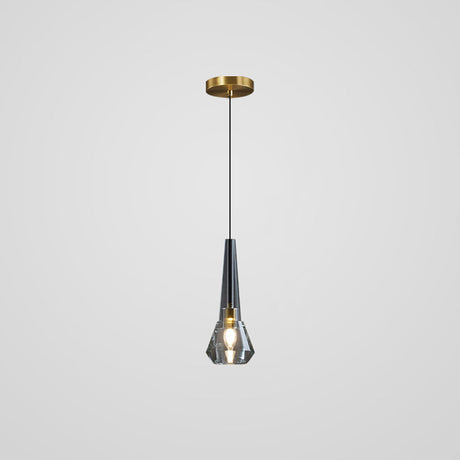 Mini Crystal Pendant Light With Brass Finish For Modern Living Spaces Black