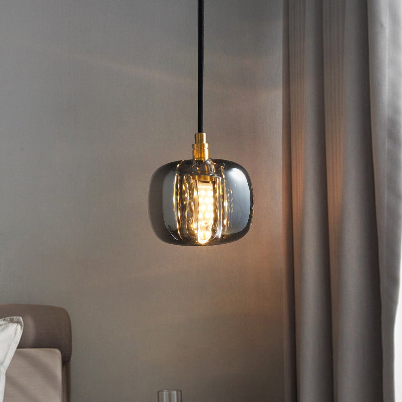 Modern Mini Crystal Pendant Light With Brass Finish For Living Room Bar And Coffee Shop Ceiling