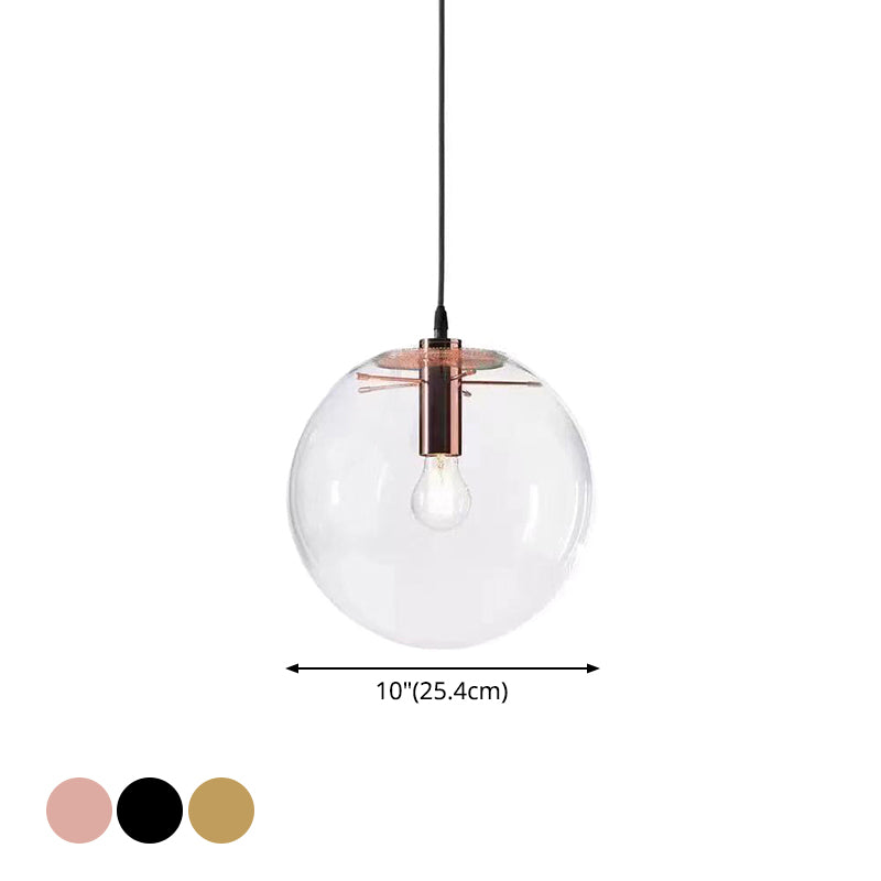 Modern Industrial Kitchen Glass Pendant Light For Dining And Bedroom