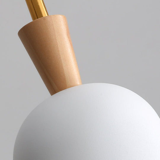 Colorful Macaron Pendant Light With Metal Shade - Industrial Hanging Lamp