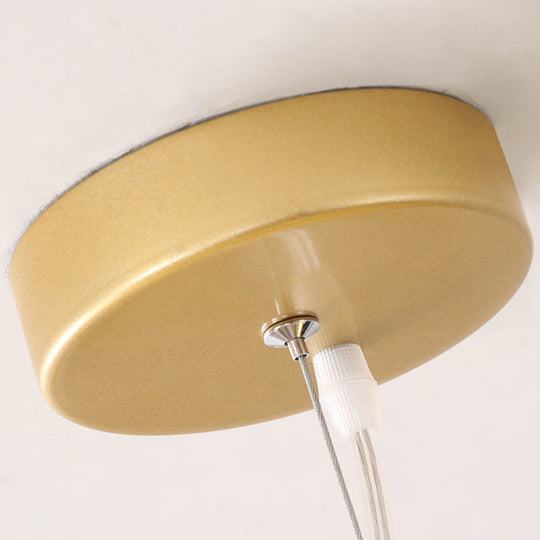 Contemporary Firefly Chandelier With Frosted Acrylic Lampshade For Living Room Ceiling