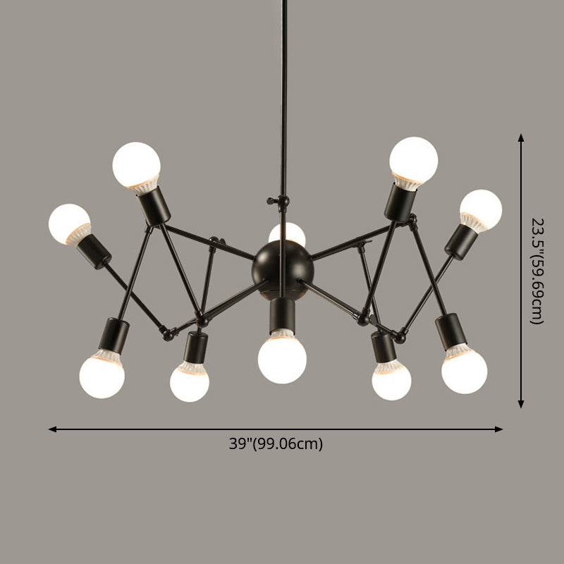Industrial Sputnik Chandelier For Bar Or Coffee Shop