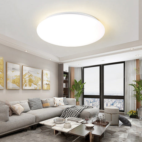 Dome Flush Mount Ceiling Light - Simplicity Acrylic Led Lighting White