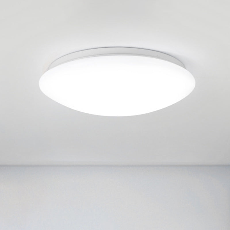 Dome Flush Mount Ceiling Light - Simplicity Acrylic Led Lighting White