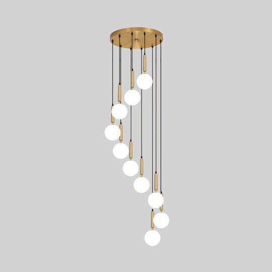 Minimalist Globe Pendant Light For Modern Living Rooms 10 / Brass