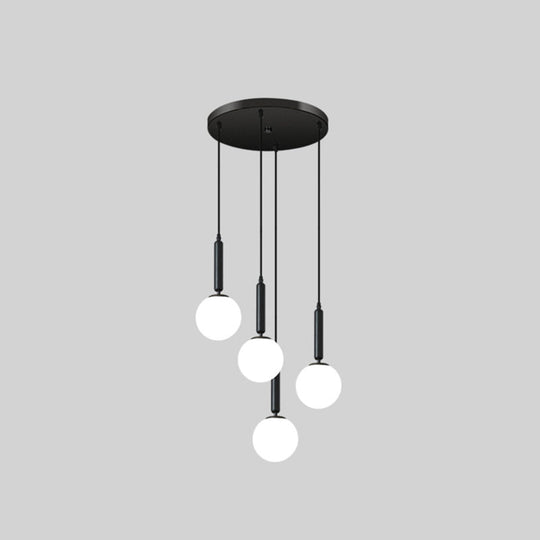Minimalist Globe Pendant Light For Modern Living Rooms 4 / Black