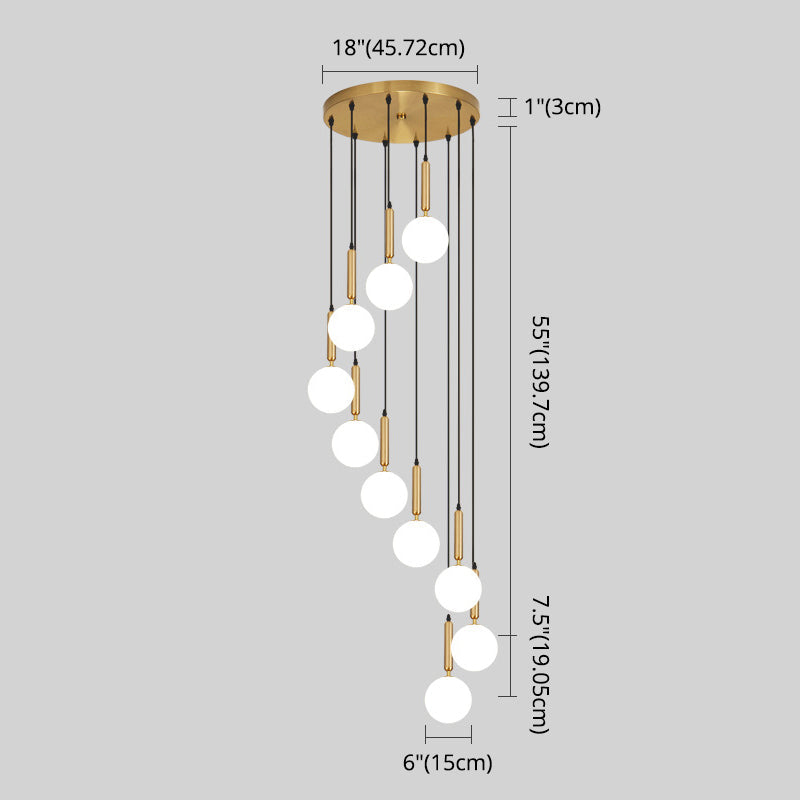 Minimalist Globe Pendant Light For Modern Living Rooms