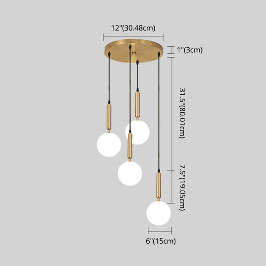 Minimalist Globe Pendant Light For Modern Living Rooms
