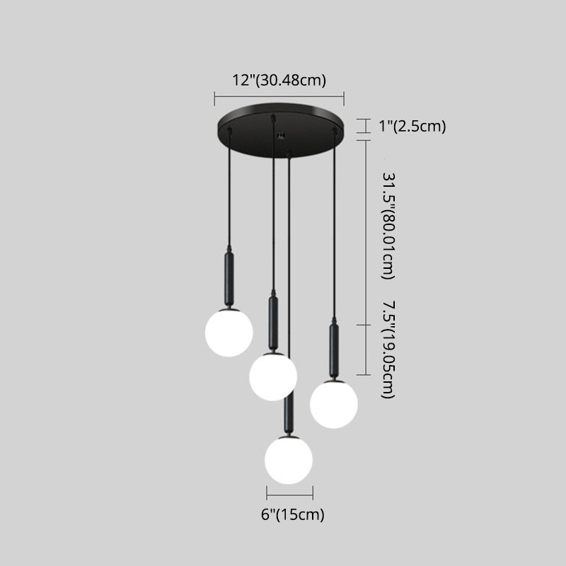 Minimalist Globe Pendant Light For Modern Living Rooms