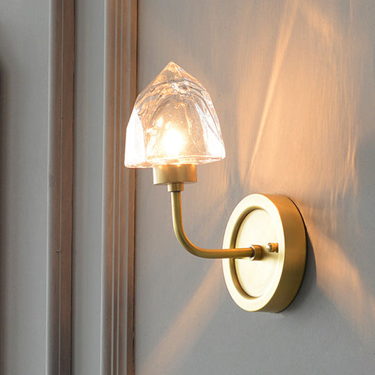 Contemporary Gold Ice Cube Wall Sconce
Or
Modern Crystal Light Fixture