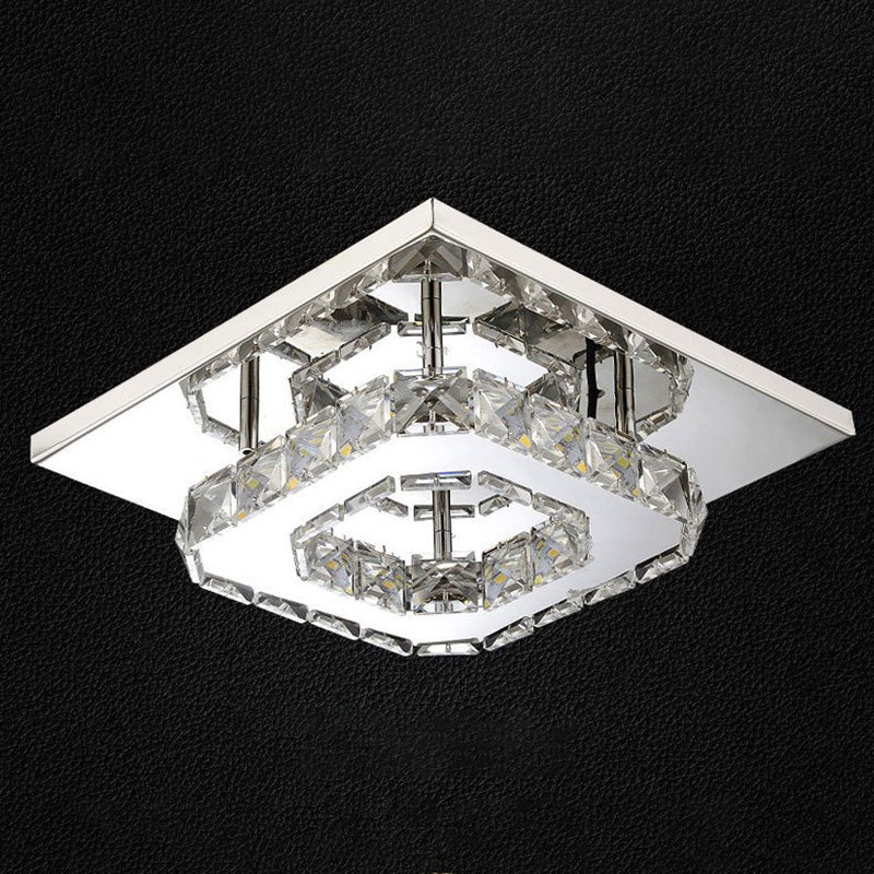 Mini Crystal - Encrusted Led Ceiling Light For Bedroom