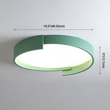 Led Macaroon Style Flush Mount Ceiling Light With Frosted Acrylic Lampshade - Nordic Bedroom Lamp