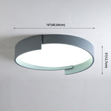 Led Macaroon Style Flush Mount Ceiling Light With Frosted Acrylic Lampshade - Nordic Bedroom Lamp