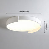 Led Macaroon Style Flush Mount Ceiling Light With Frosted Acrylic Lampshade - Nordic Bedroom Lamp