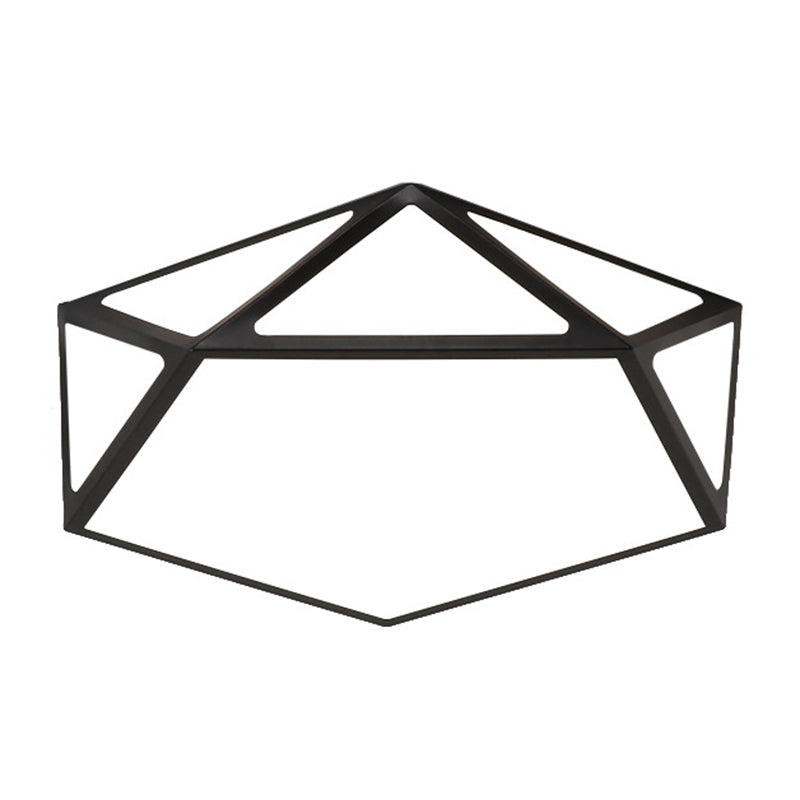 Modern Geometric Led Flush Mount Ceiling Light With Macaroon Style For Hallway And Bedroom