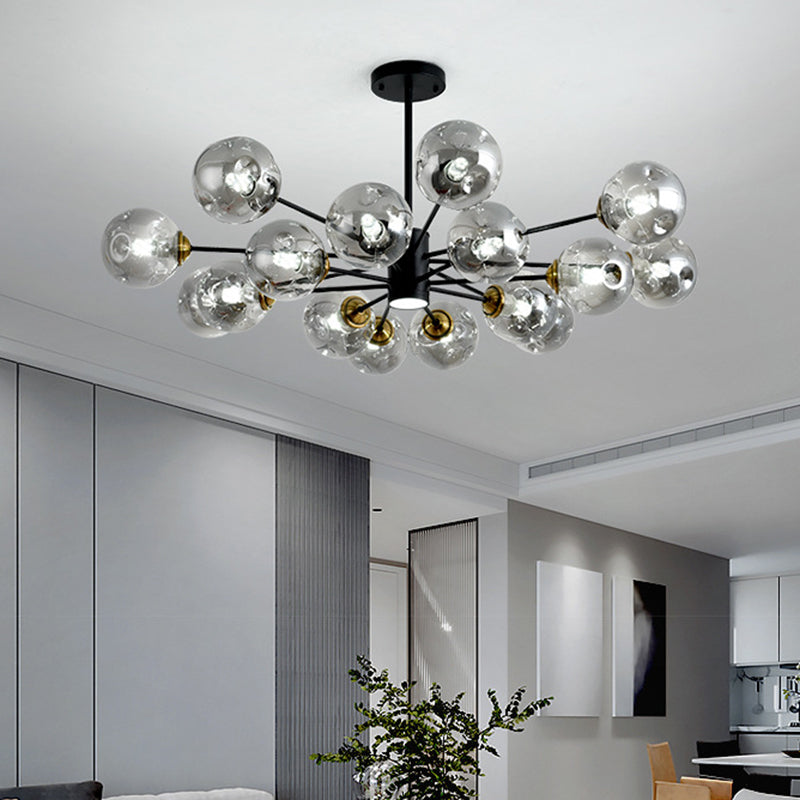 Modern Glass Bubble Chandelier Pendant Lights For Bedrooms
