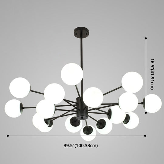Contemporary Glass Chandelier Light For Living Room Ceiling