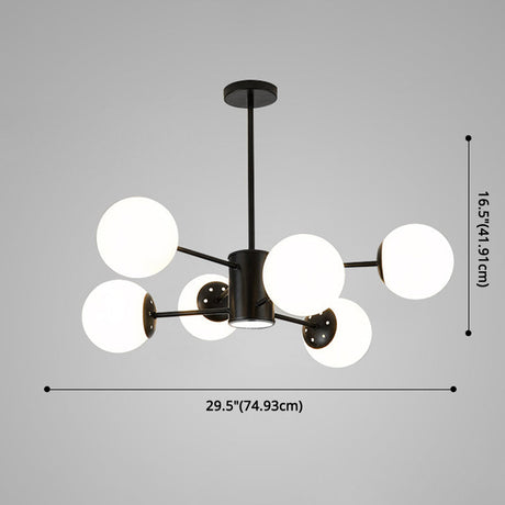 Contemporary Glass Chandelier Light For Living Room Ceiling