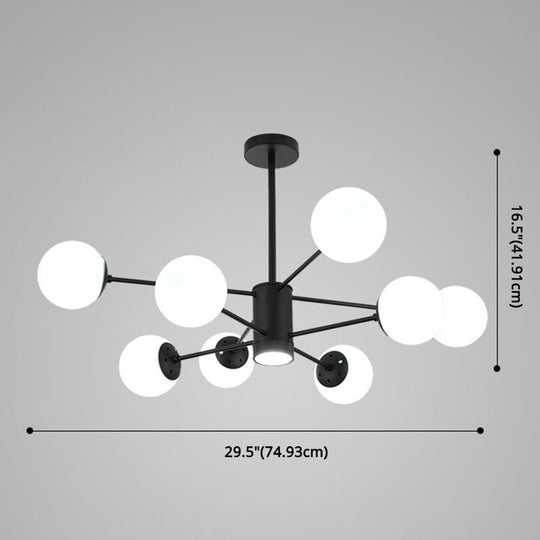 Contemporary Glass Chandelier Light For Living Room Ceiling