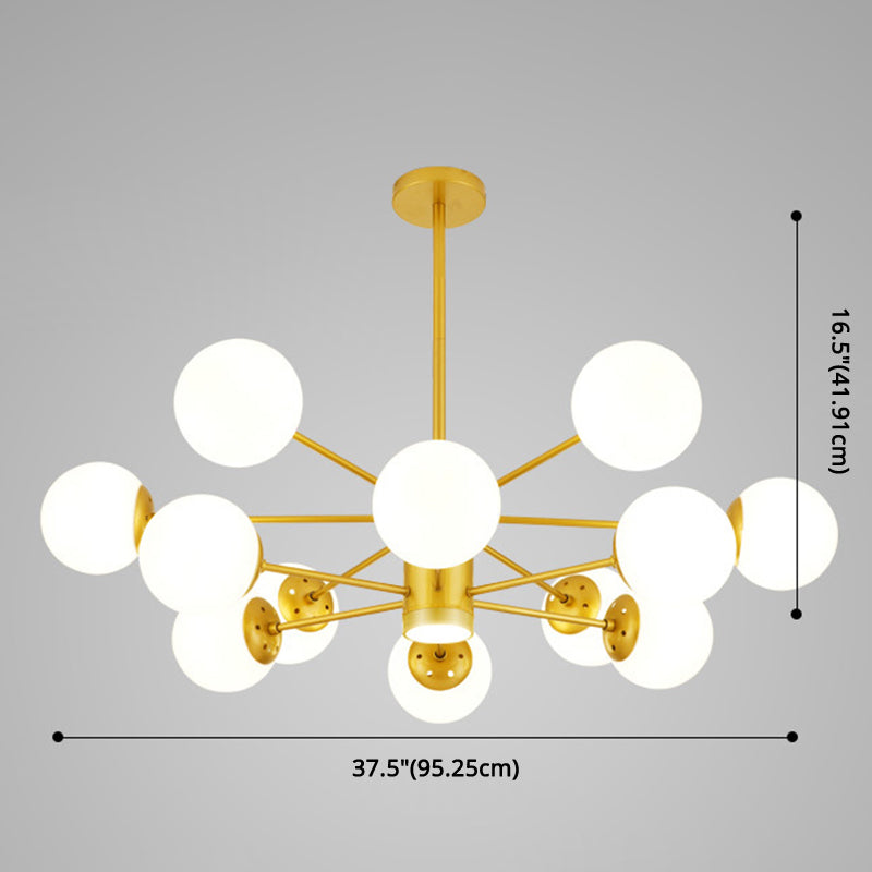 Contemporary Glass Chandelier Light For Living Room Ceiling