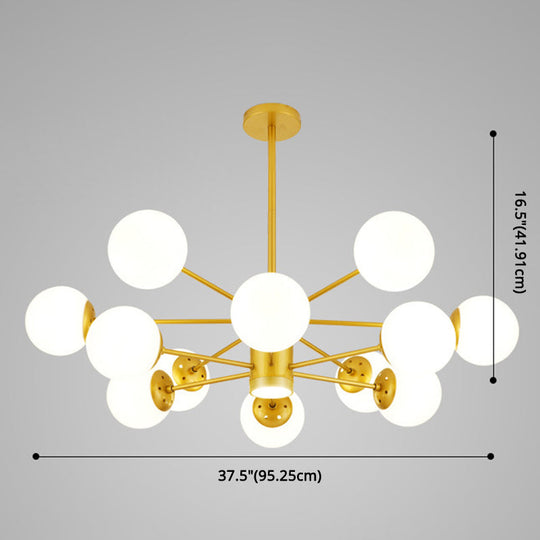 Contemporary Glass Chandelier Light For Living Room Ceiling