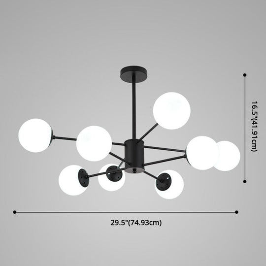 Contemporary Glass Chandelier Light For Living Room Ceiling
