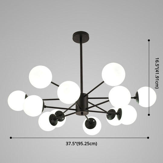Contemporary Glass Chandelier Light For Living Room Ceiling