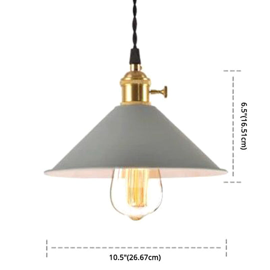 Nordic Industrial Macarons Pendant Light - Metal Colorful 1-Light Lighting