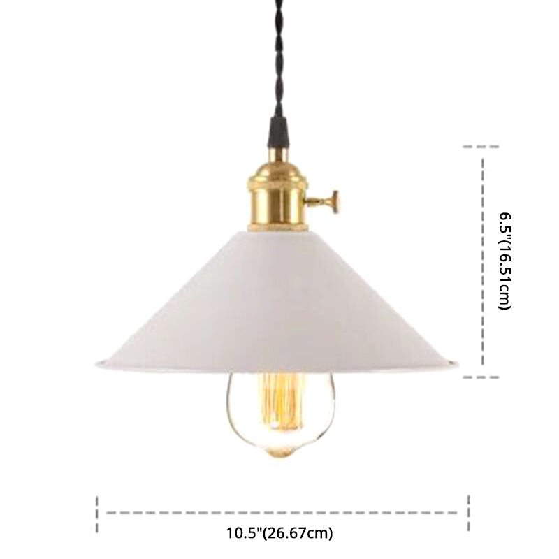 Nordic Industrial Macaron Pendant Light - Colorful Metal 1-Light Lighting