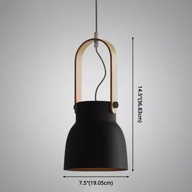 Nordic Modern Metal Pendant Lamp - 1-Light Upside Down Trifle Style For Restaurants