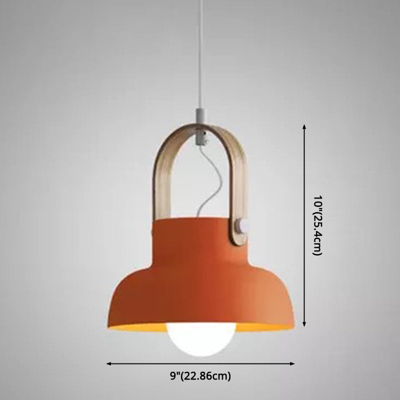 Nordic Style 1-Light Pendant Lamp - Upside Down Trifle Design For Modern Metal Restaurants