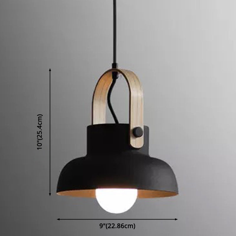 Nordic Style 1-Light Pendant Lamp - Upside Down Trifle Design For Modern Metal Restaurants