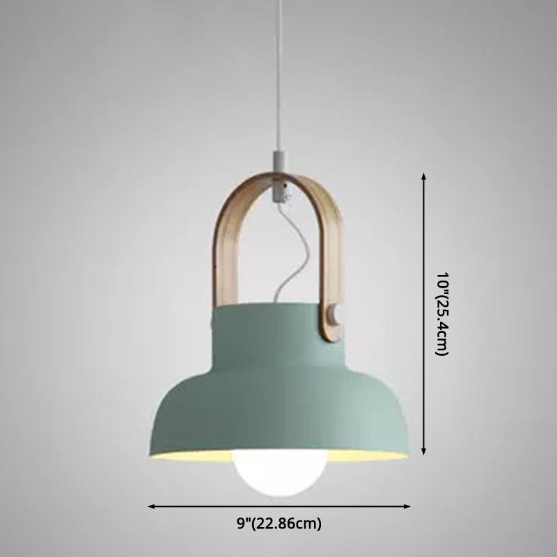 Nordic Style 1-Light Pendant Lamp - Upside Down Trifle Design For Modern Metal Restaurants