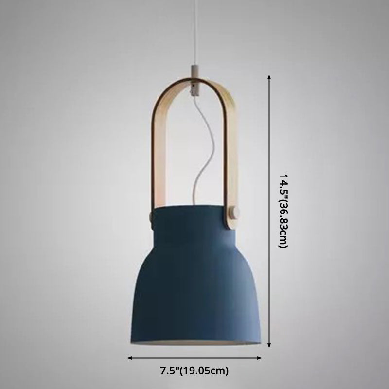 Nordic Style 1-Light Pendant Lamp - Upside Down Trifle Design For Modern Metal Restaurants