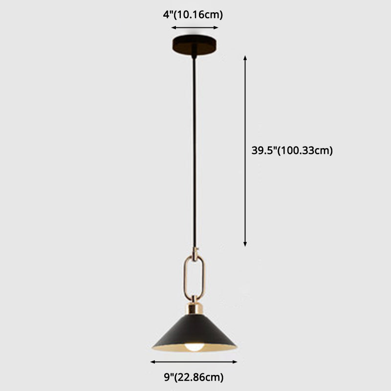 Modern Macarons Umbrella Pendant Light With Metal Ring - Stylish Lighting
