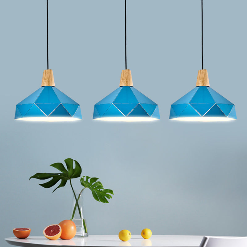 Diamond Drop Pendant Light For Modern Dining Rooms - Elegant 1-Light Ceiling Fixture