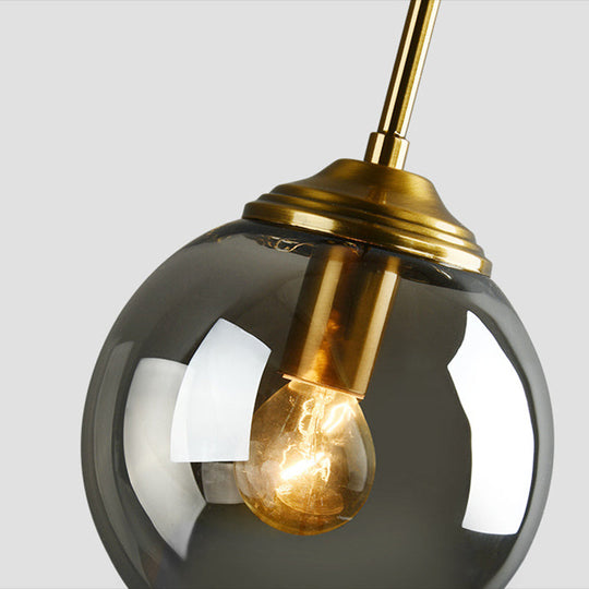 Modern Minimalist Hanging Lamp - Globe Glass Shade Pendant Light