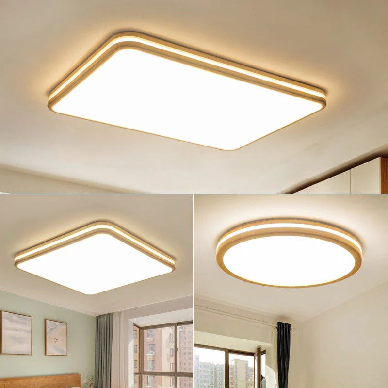 Ultra-Contemporary Integrated Led Semi Flush Ceiling Mount Chandelier For Bedroom